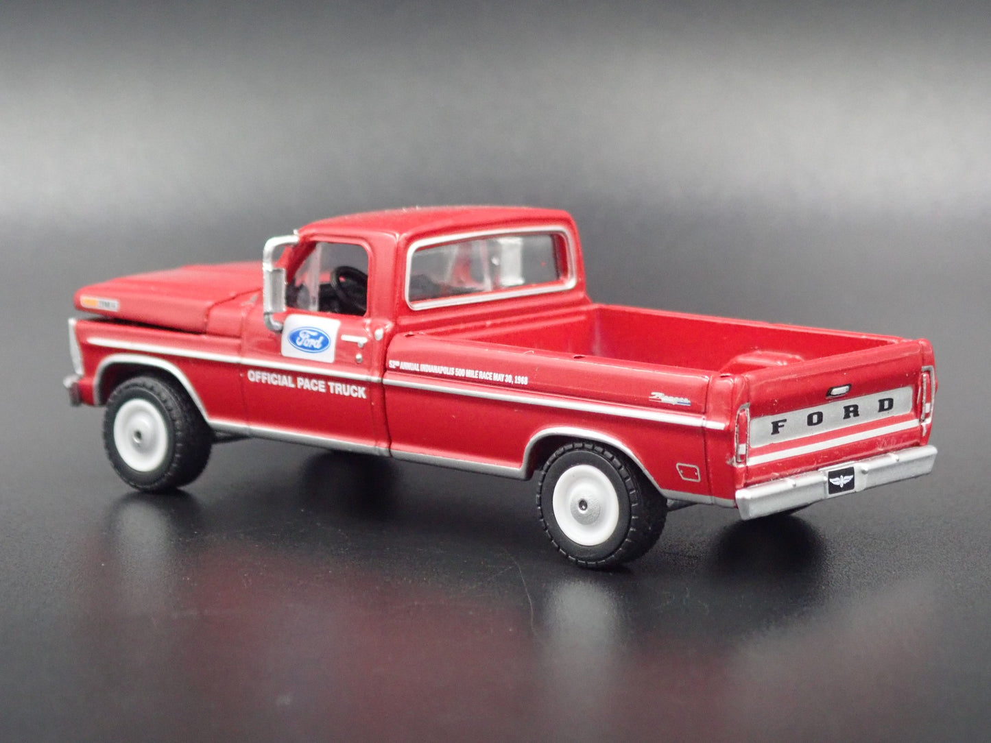 1968 FORD F100 PICKUP TRUCK INDIANAPOLIS 500 PACE 1:64 SCALE DIECAST MODEL CAR