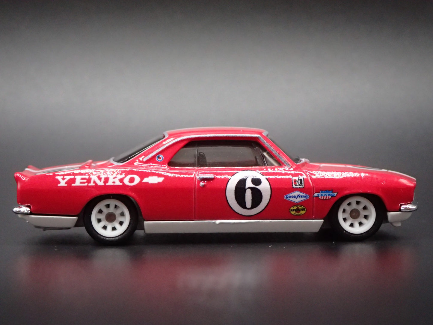 1965-1969 CHEVY CHEVROLET CORVAIR YENKO STINGER RED 1:64 SCALE DIECAST MODEL CAR