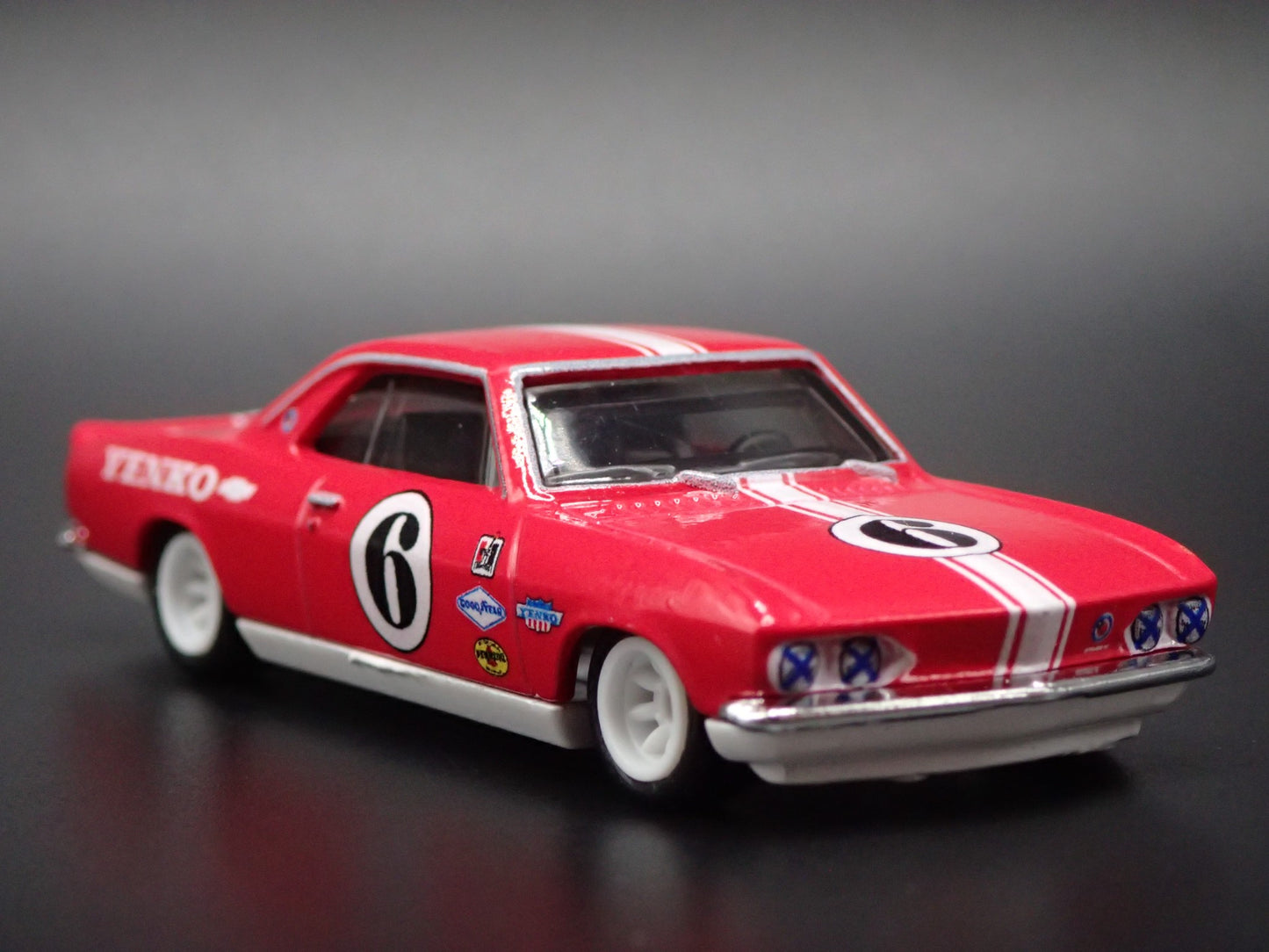1965-1969 CHEVY CHEVROLET CORVAIR YENKO STINGER RED 1:64 SCALE DIECAST MODEL CAR