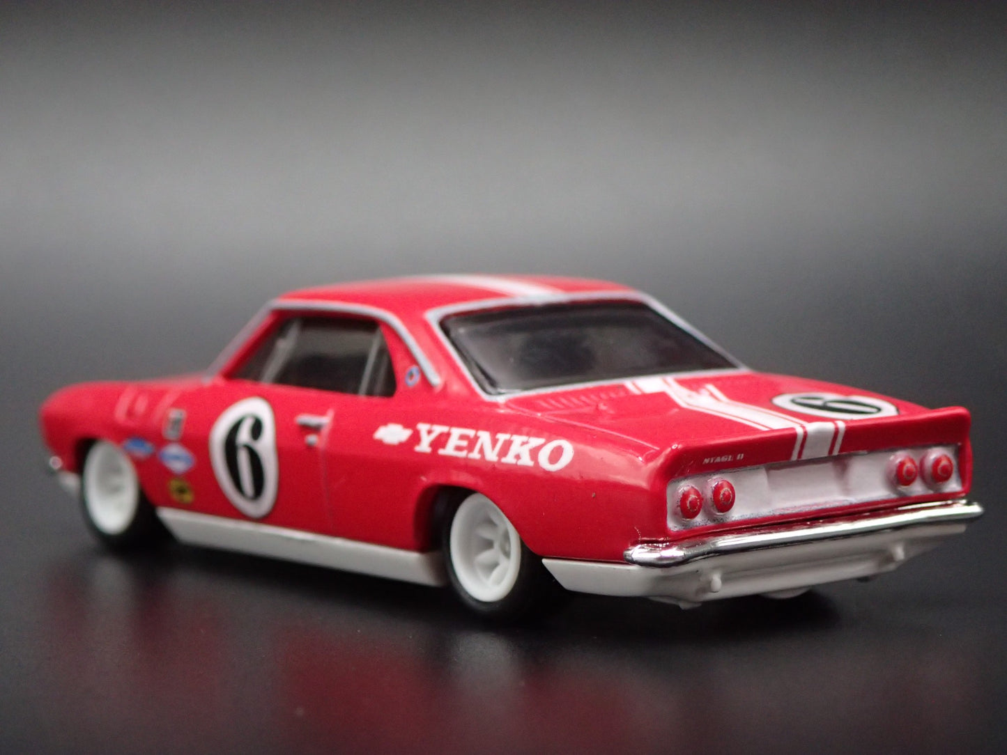 1965-1969 CHEVY CHEVROLET CORVAIR YENKO STINGER RED 1:64 SCALE DIECAST MODEL CAR