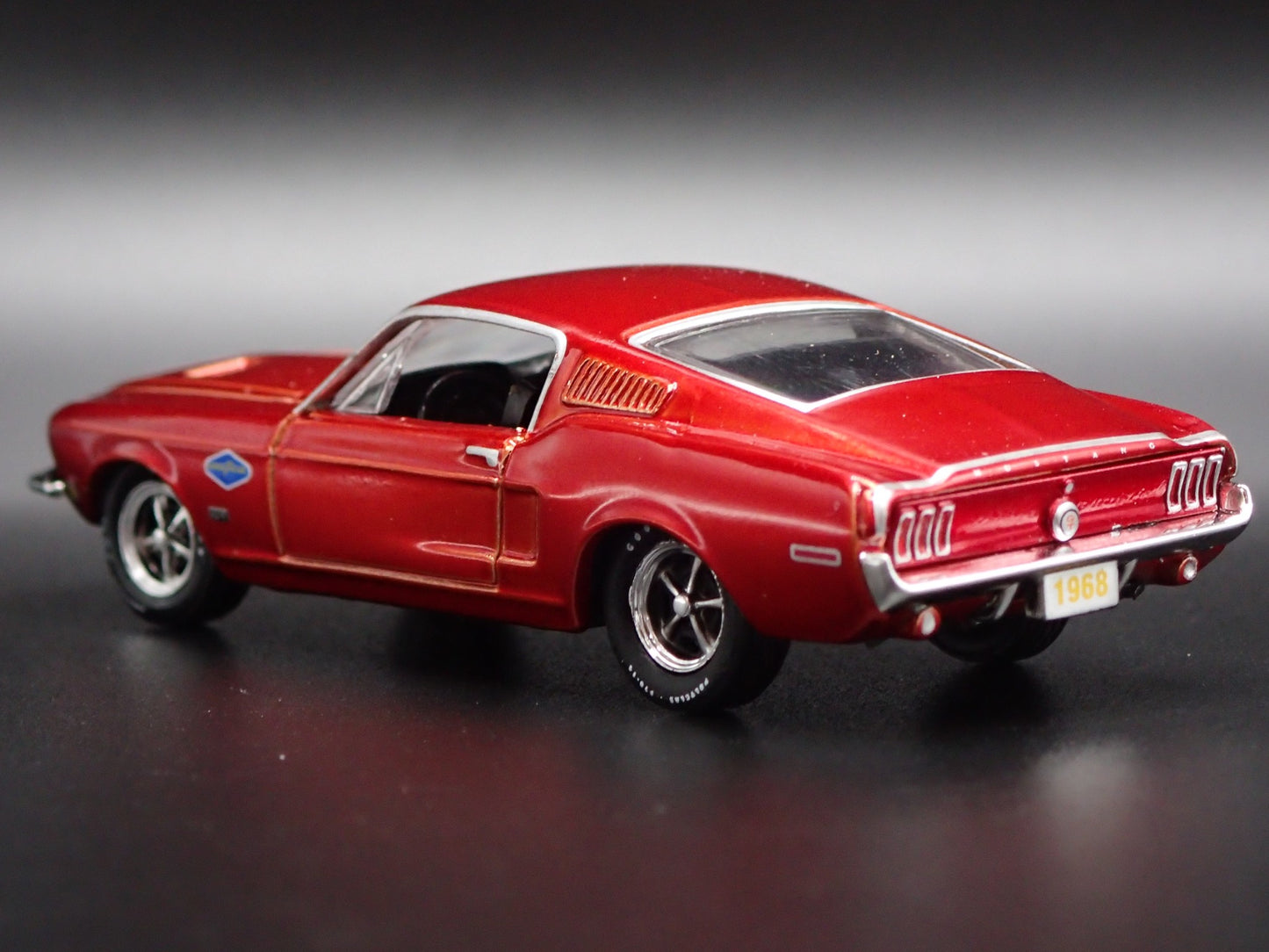 1968 68 FORD MUSTANG GT 390 FASTBACK GOODYEAR RED 1:64 SCALE DIECAST MODEL CAR
