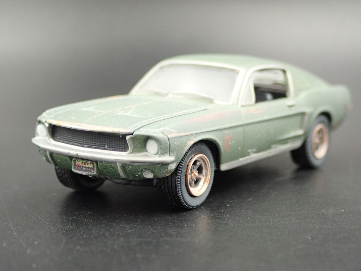 1968 68 FORD MUSTANG GT MCQUEEN BULLITT UNRESTORED 1/64 SCALE DIECAST MODEL CAR-Burning Rubber Toy Company