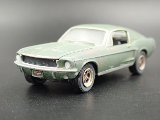 1968 68 FORD MUSTANG GT MCQUEEN BULLITT UNRESTORED 1/64 SCALE DIECAST MODEL CAR-Burning Rubber Toy Company