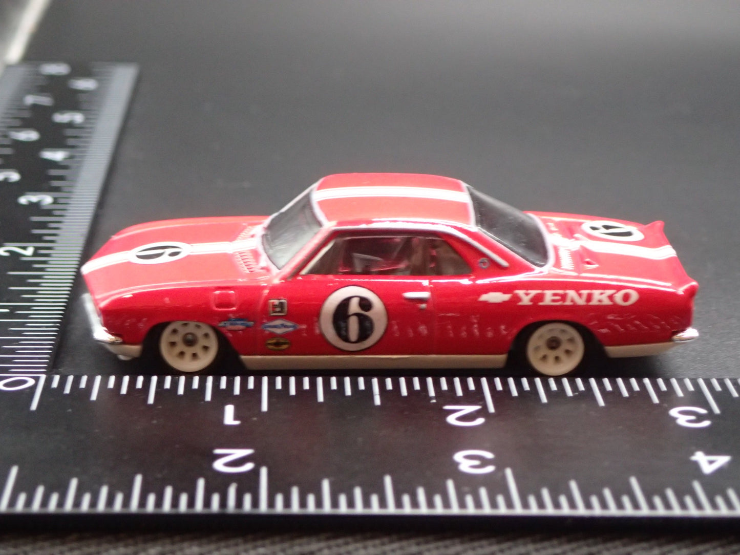 1965-1969 CHEVY CHEVROLET CORVAIR YENKO STINGER RED 1:64 SCALE DIECAST MODEL CAR