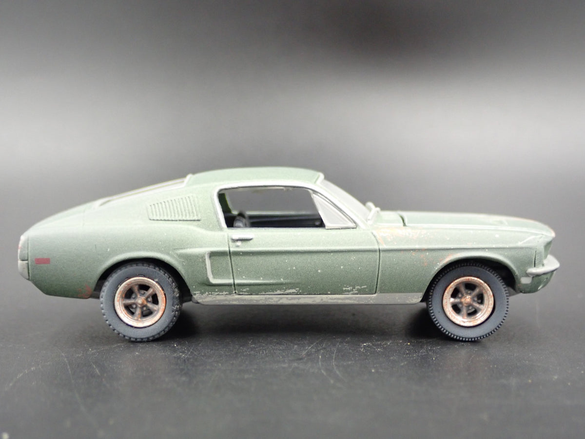 1968 68 FORD MUSTANG GT MCQUEEN BULLITT UNRESTORED 1/64 SCALE DIECAST MODEL CAR-Burning Rubber Toy Company