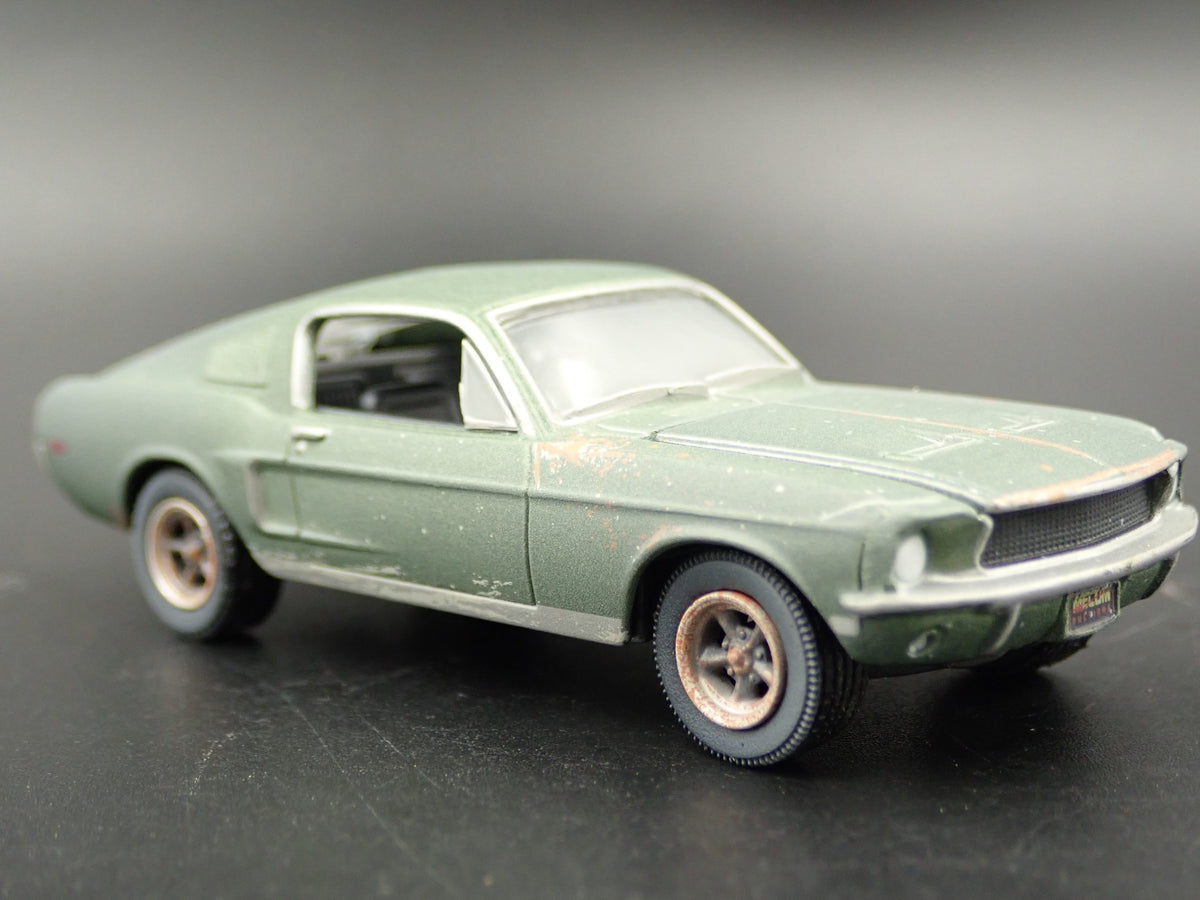 1968 68 FORD MUSTANG GT MCQUEEN BULLITT UNRESTORED 1/64 SCALE DIECAST MODEL CAR-Burning Rubber Toy Company