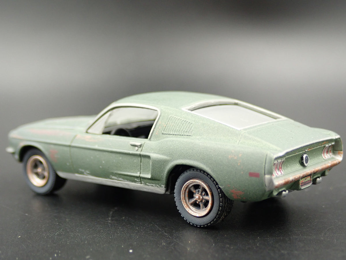 1968 68 FORD MUSTANG GT MCQUEEN BULLITT UNRESTORED 1/64 SCALE DIECAST MODEL CAR-Burning Rubber Toy Company
