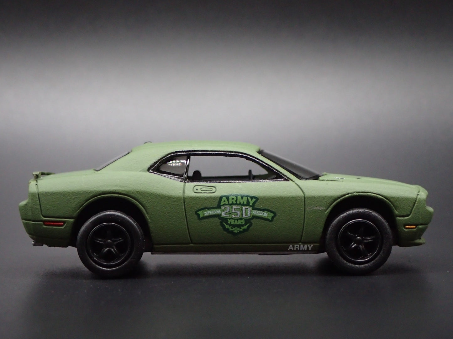 2008-2023 DODGE CHALLENGER RT ARMY 250 ANNIVERSARY 1/64 SCALE DIECAST MODEL CAR