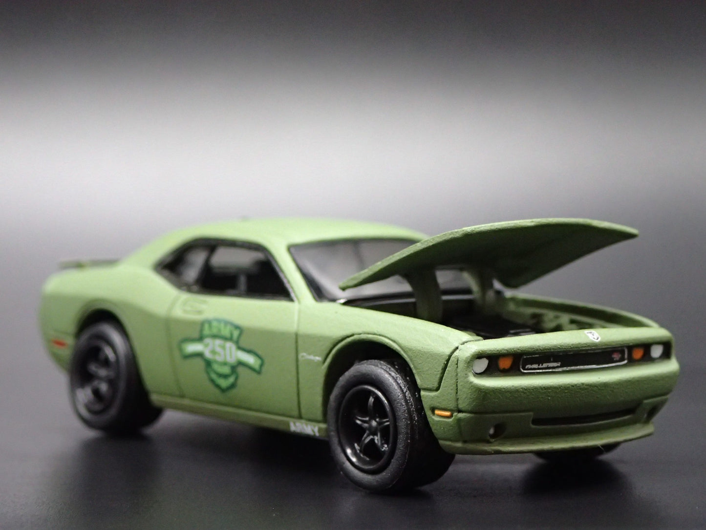 2008-2023 DODGE CHALLENGER RT ARMY 250 ANNIVERSARY 1/64 SCALE DIECAST MODEL CAR