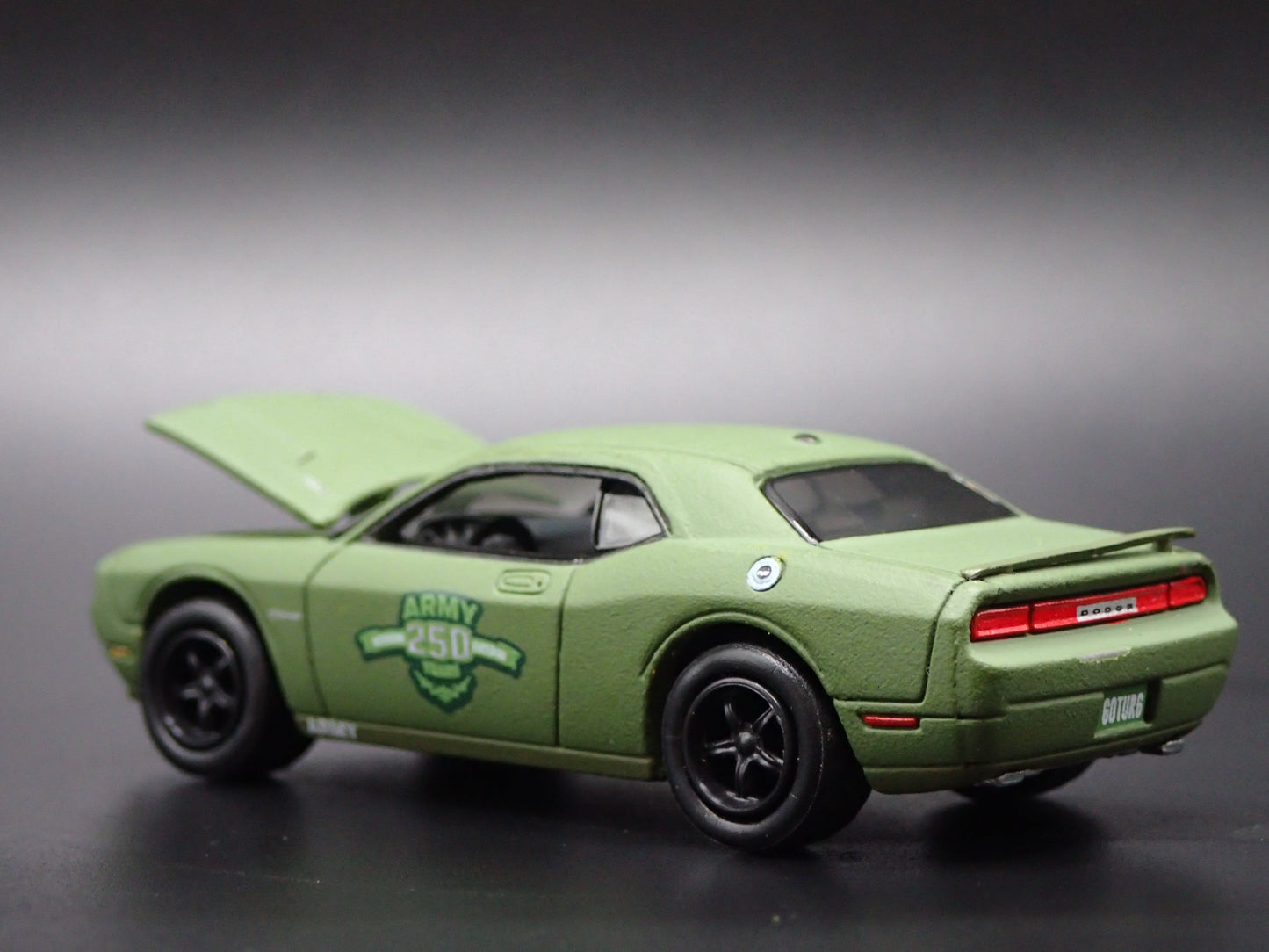 2008-2023 DODGE CHALLENGER RT ARMY 250 ANNIVERSARY 1/64 SCALE DIECAST MODEL CAR