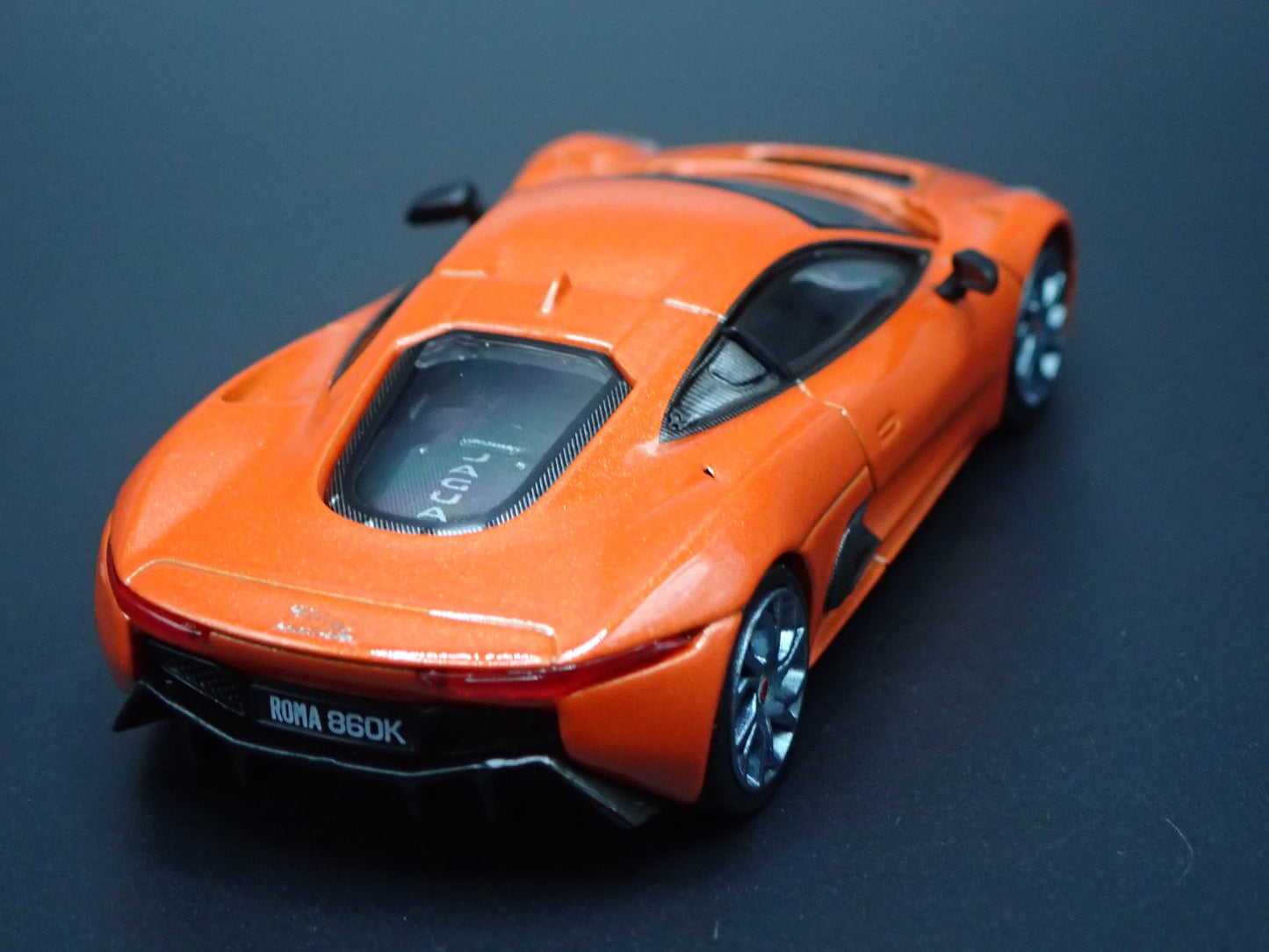 2010-2013 JAGUAR C-X75 ORANGE 1:64 SCALE COLLECTIBLE DIORAMA DIECAST MODEL CAR