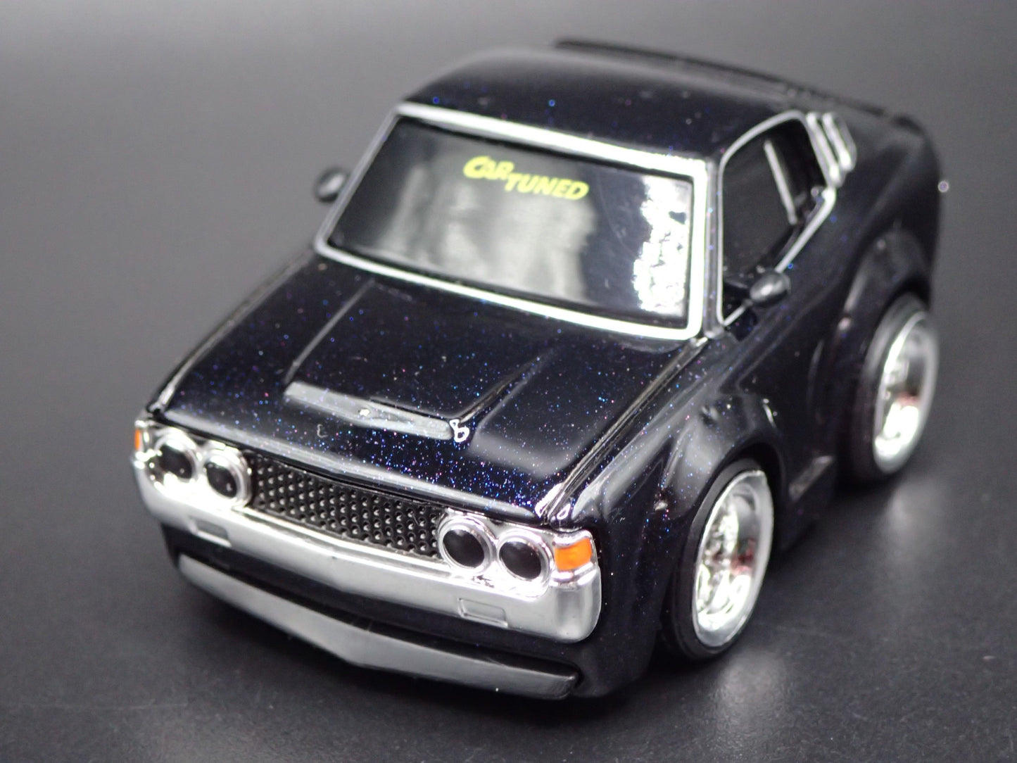 1970-1977 TOYOTA CELICA CAR TUNED JDM BLACK 1:64 SCALE DIORAMA DIECAST MODEL CAR