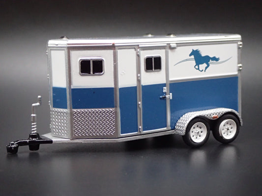 HORSE TRAILER W/ HITCH RARE 1/64 SCALE GREEN MACHINE DIORAMA DIECAST MODEL CAR