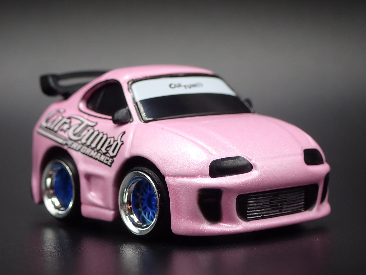 1993-2002 TOYOTA SUPRA CAR TUNED JDM PINK 1/64 SCALE DIORAMA DIECAST MODEL CAR