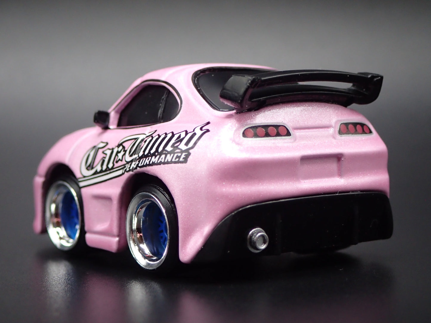 1993-2002 TOYOTA SUPRA CAR TUNED JDM PINK 1/64 SCALE DIORAMA DIECAST MODEL CAR