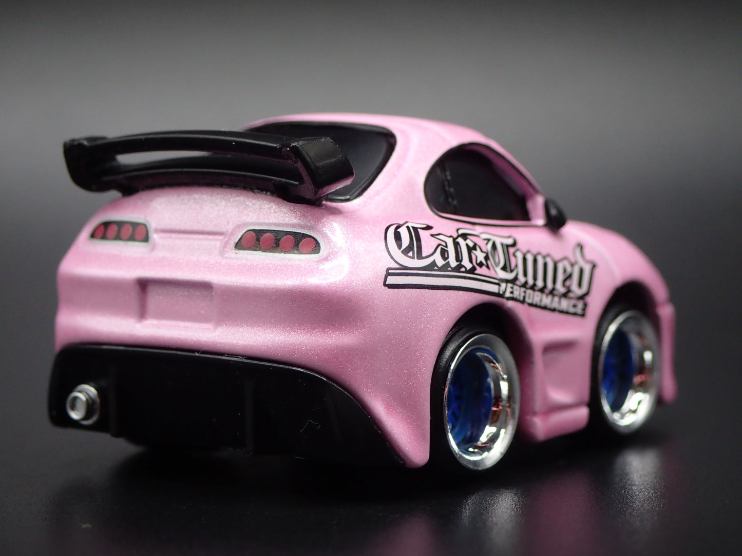 1993-2002 TOYOTA SUPRA CAR TUNED JDM PINK 1/64 SCALE DIORAMA DIECAST MODEL CAR