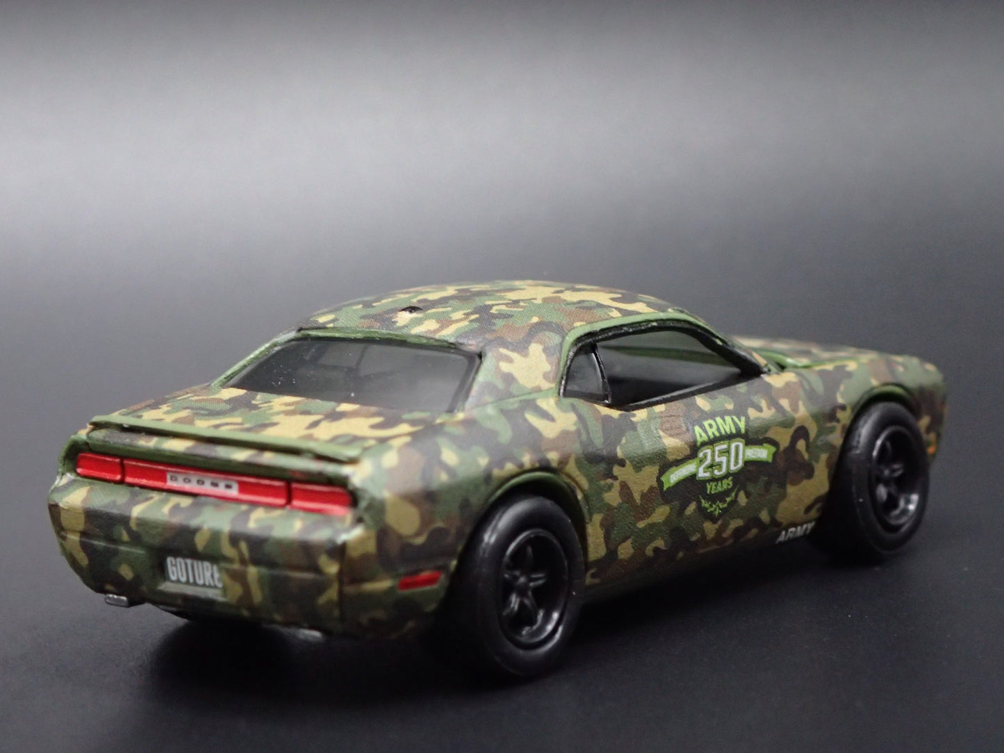 2008-2023 DODGE CHALLENGER RT ARMY 250 ANNIVERSARY 1/64 SCALE DIECAST MODEL CAR