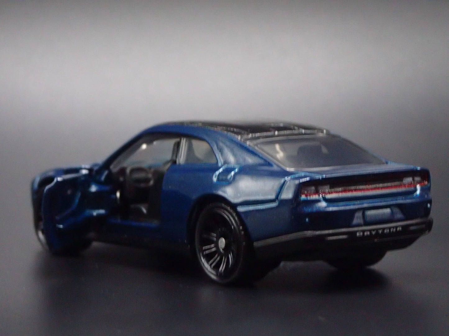 2024-2025 DODGE CHARGER RT EV ELECTRIC BLUE 1:64 SCALE DIORAMA DIECAST MODEL CAR