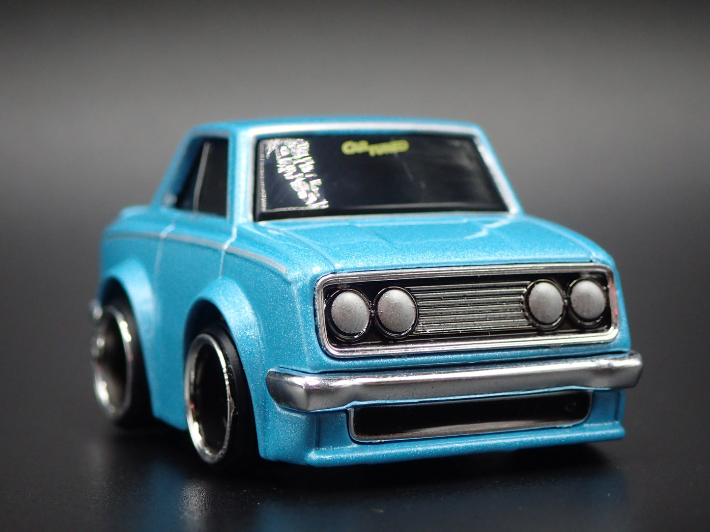 1968-1969 TOYOTA CORONA CAR TUNED BLUE 1/64 SCALE COLLECTIBLE DIECAST MODEL CAR