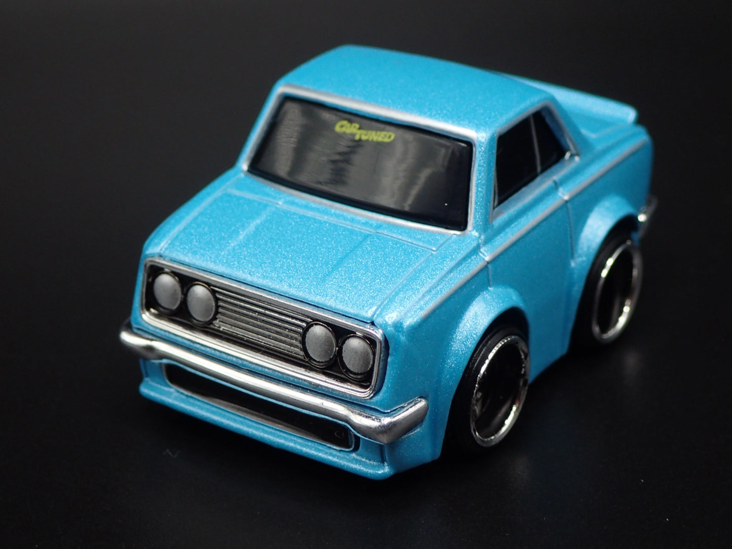 1968-1969 TOYOTA CORONA CAR TUNED BLUE 1/64 SCALE COLLECTIBLE DIECAST MODEL CAR