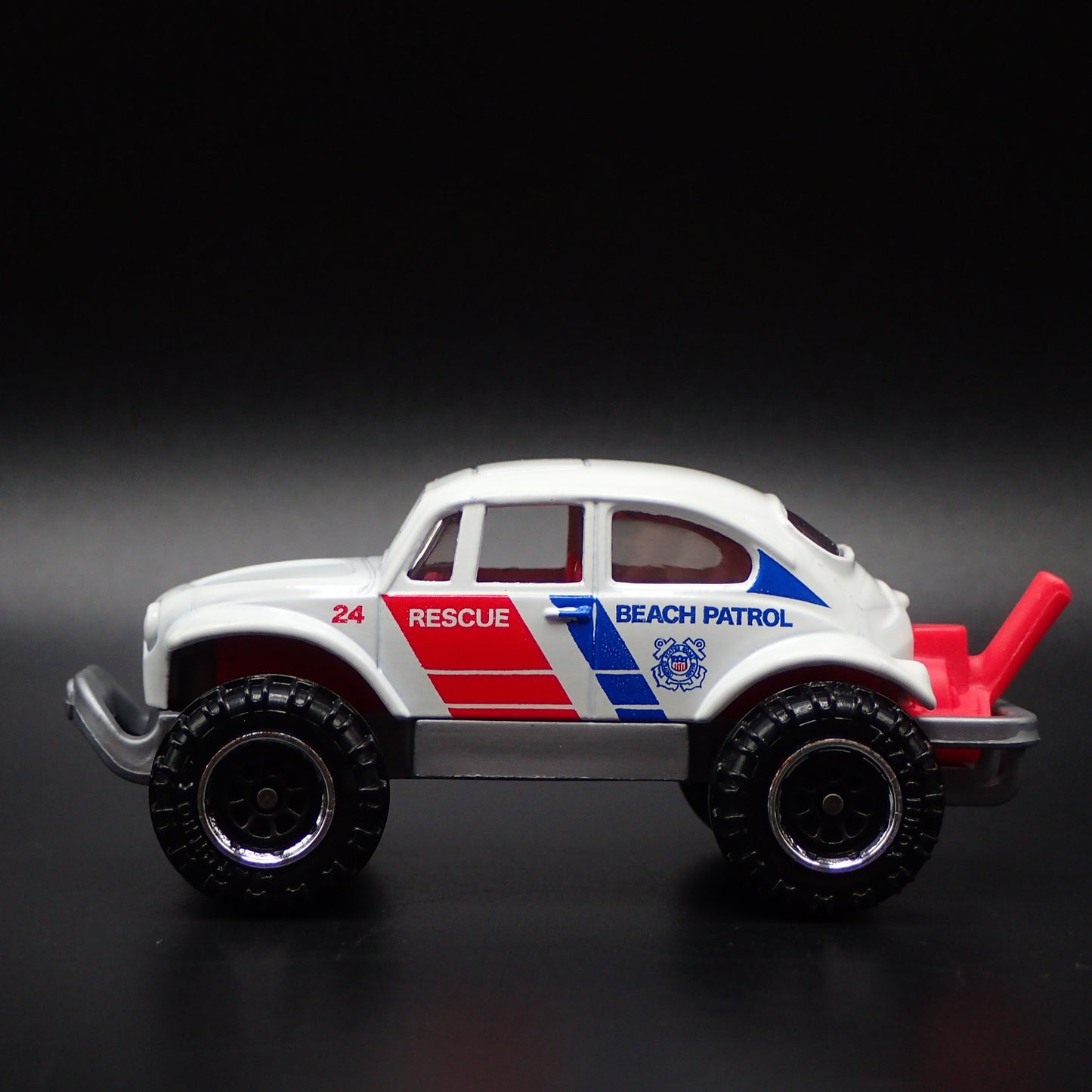 VW VOLKSWAGEN BAJA BEETLE BUG BEACH PATROL 1:64 SCALE DIORAMA DIECAST MODEL CAR