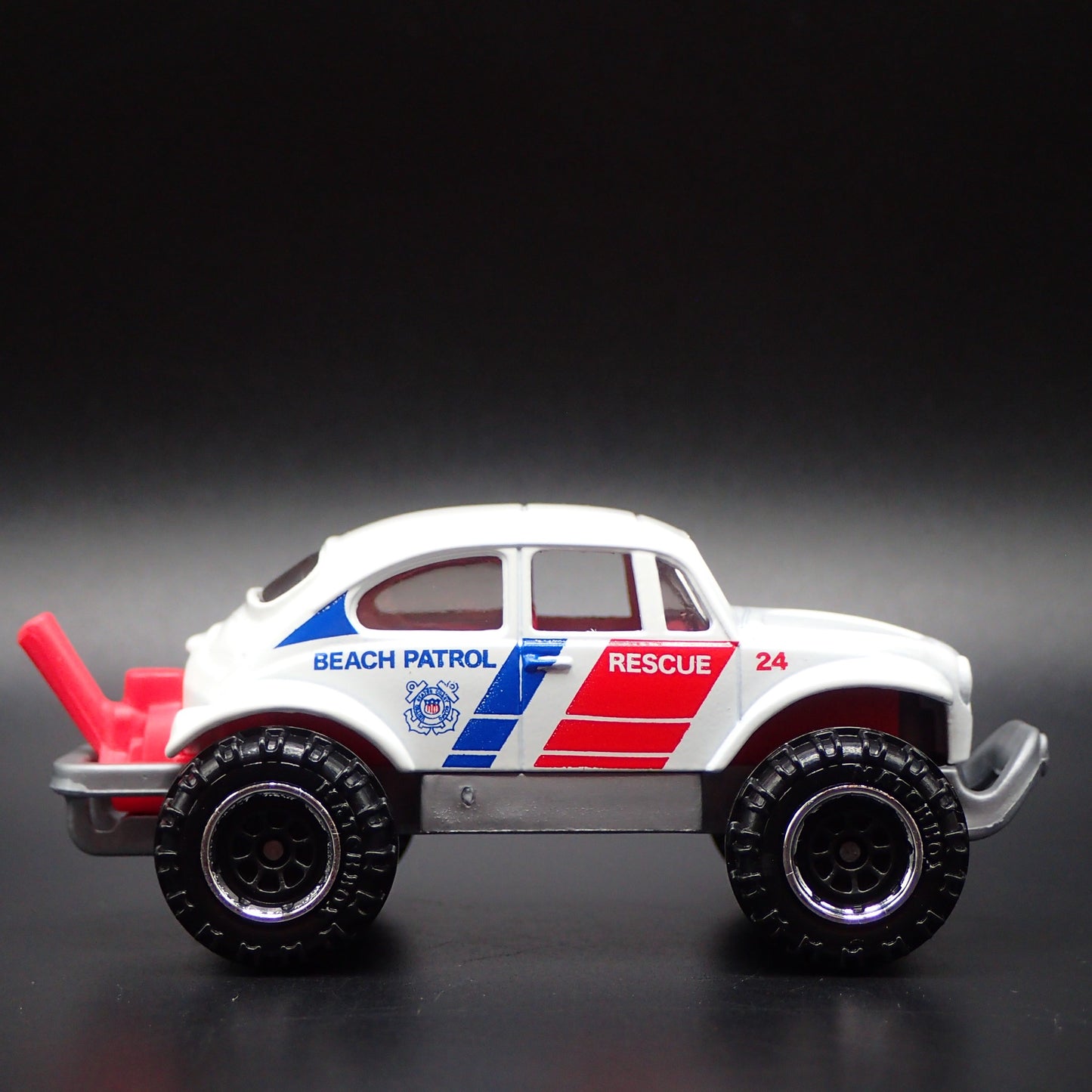 VW VOLKSWAGEN BAJA BEETLE BUG BEACH PATROL 1:64 SCALE DIORAMA DIECAST MODEL CAR