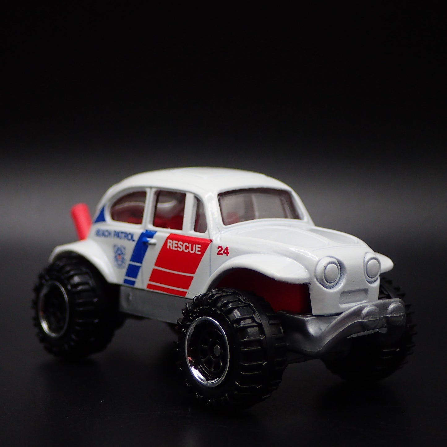 VW VOLKSWAGEN BAJA BEETLE BUG BEACH PATROL 1:64 SCALE DIORAMA DIECAST MODEL CAR