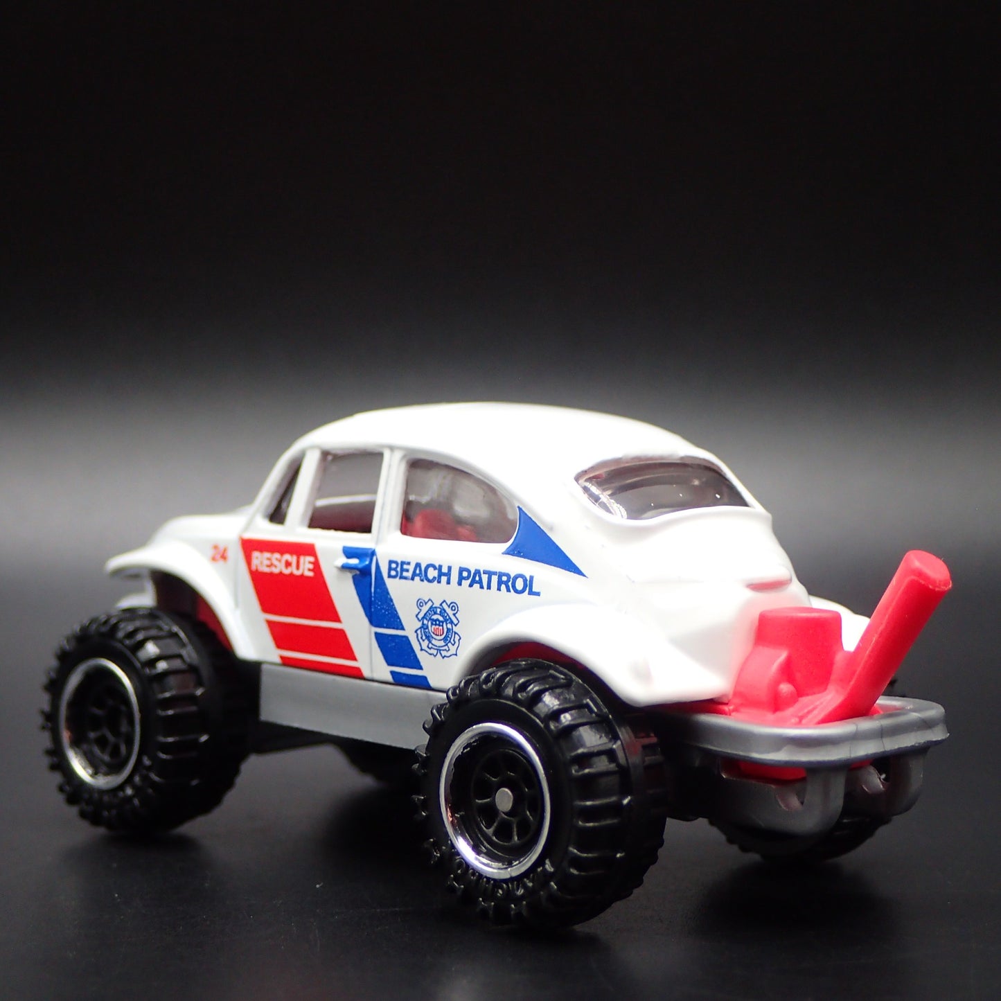 VW VOLKSWAGEN BAJA BEETLE BUG BEACH PATROL 1:64 SCALE DIORAMA DIECAST MODEL CAR