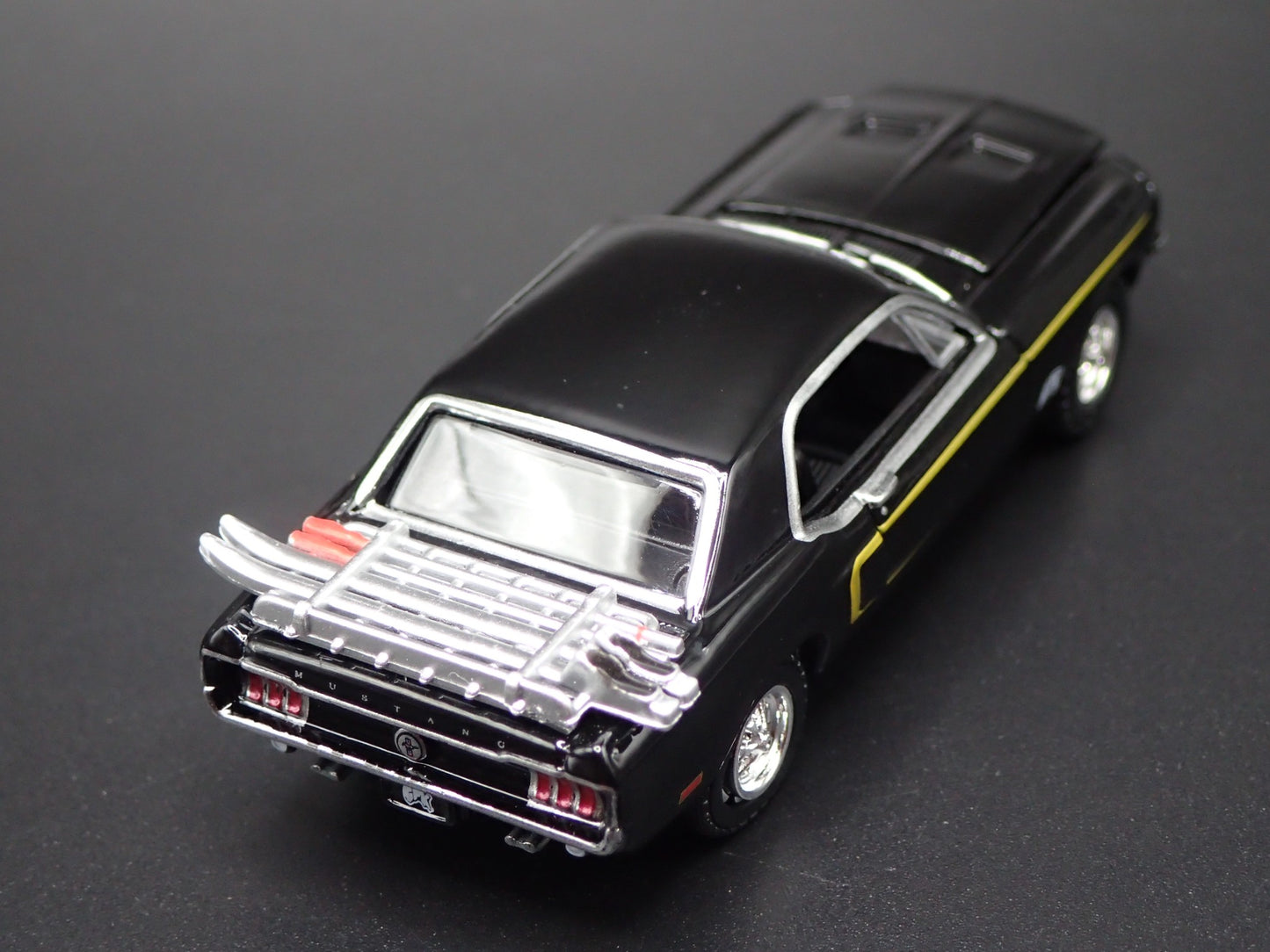 1968 68 FORD MUSTANG COUPE GPK BLACK 1:64 SCALE COLLECTIBLE DIECAST MODEL CAR