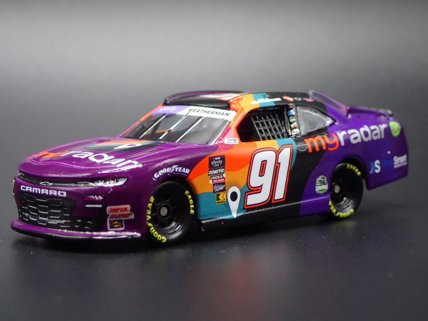 2024 24 CHEVY CAMARO #91 KYLE WEATHERMAN MYRADAR NASCAR 1:64 SCALE DIECAST CAR