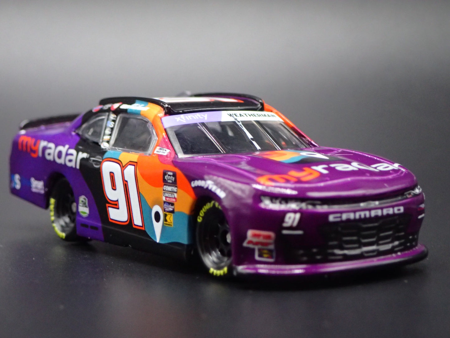 2024 24 CHEVY CAMARO #91 KYLE WEATHERMAN MYRADAR NASCAR 1:64 SCALE DIECAST CAR