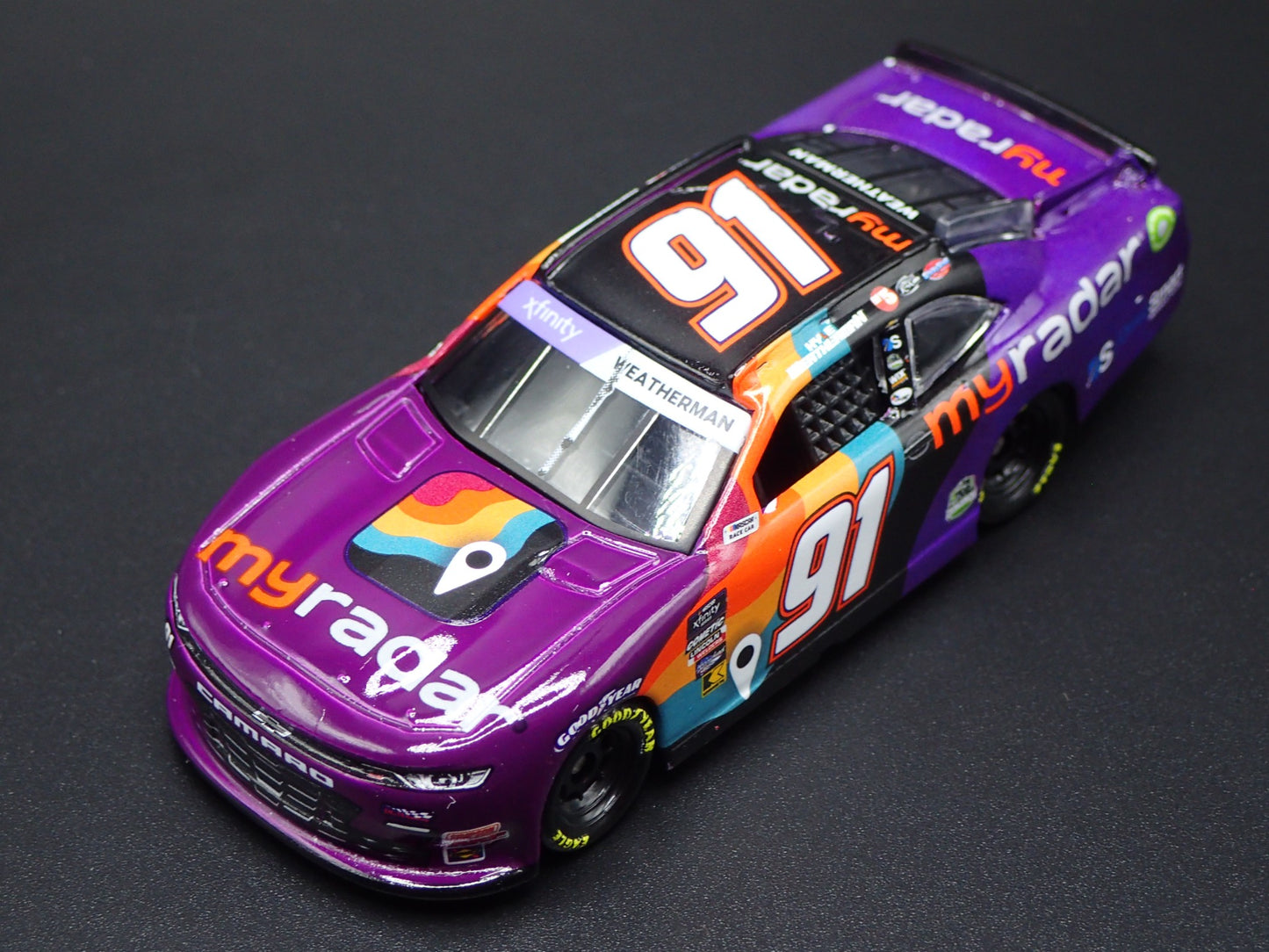 2024 24 CHEVY CAMARO #91 KYLE WEATHERMAN MYRADAR NASCAR 1:64 SCALE DIECAST CAR