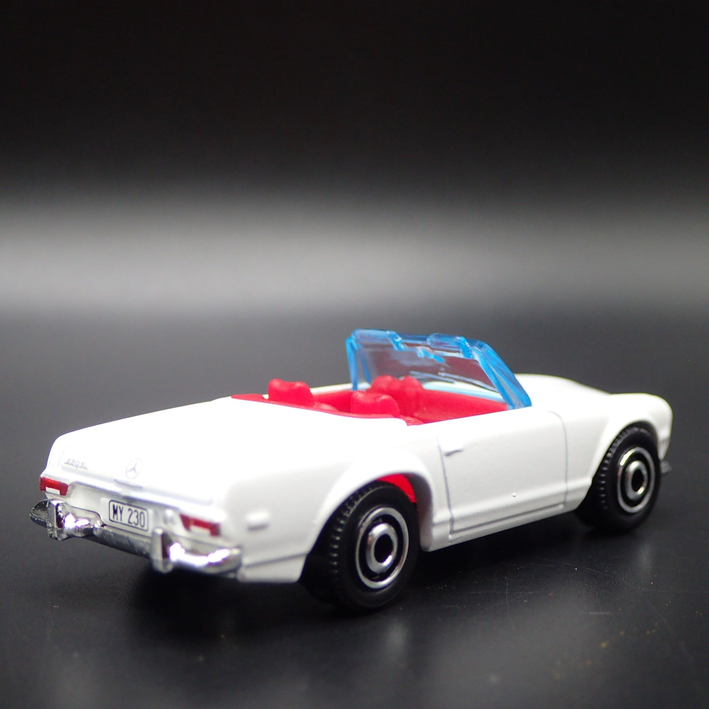 1963-1967 MERCEDES-BENZ 230 SL CONVERTIBLE 1:64 SCALE DIORAMA DIECAST MODEL CAR