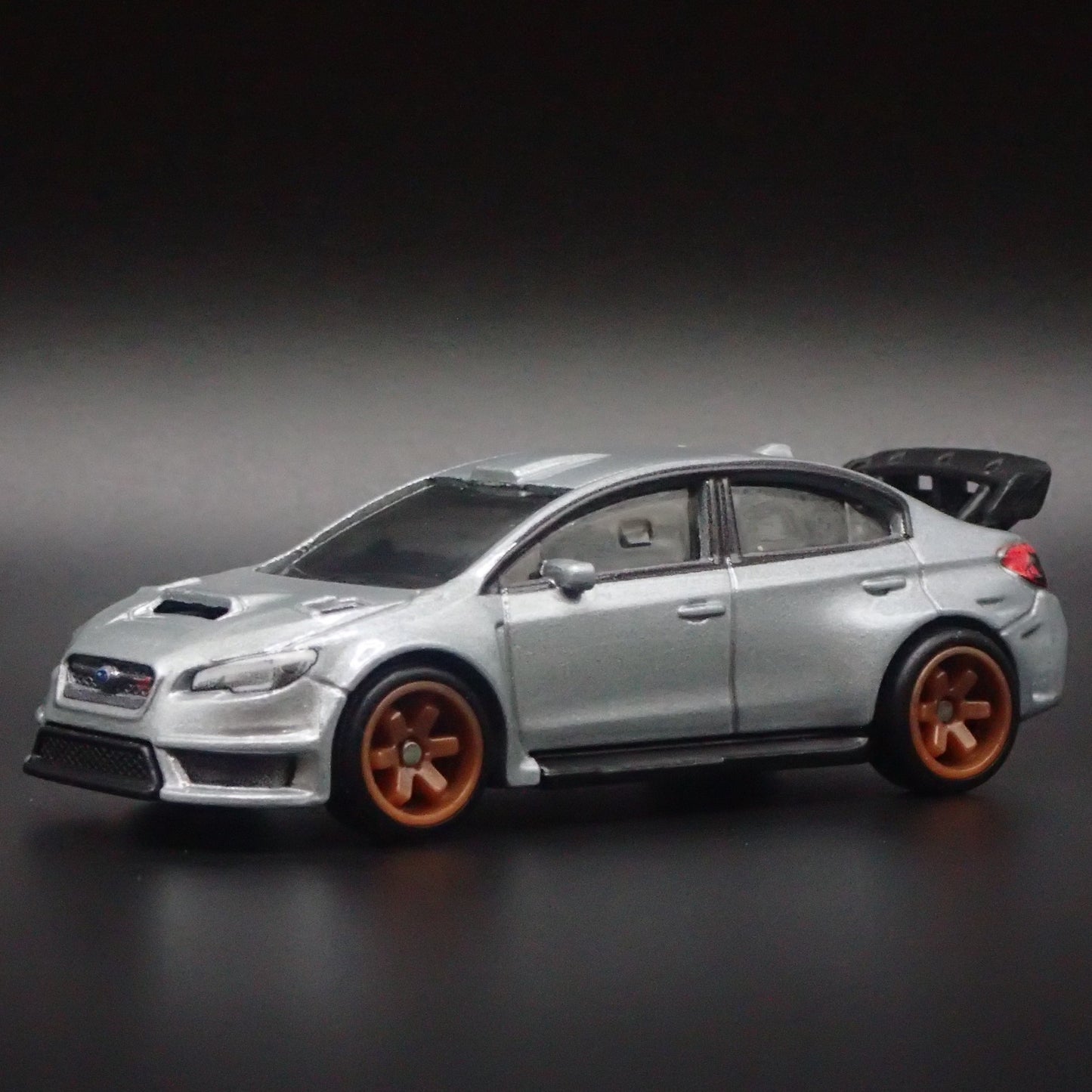 2015-2021 SUBARU WRX STI SILVER 1:64 SCALE COLLECTIBLE DIORAMA DIECAST MODEL CAR