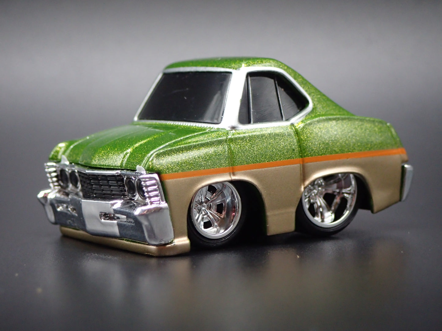 1967 67 CHEVY CHEVROLET IMPALA CAR TUNED GREEN 1:64 SCALE DIECAST MODEL CAR