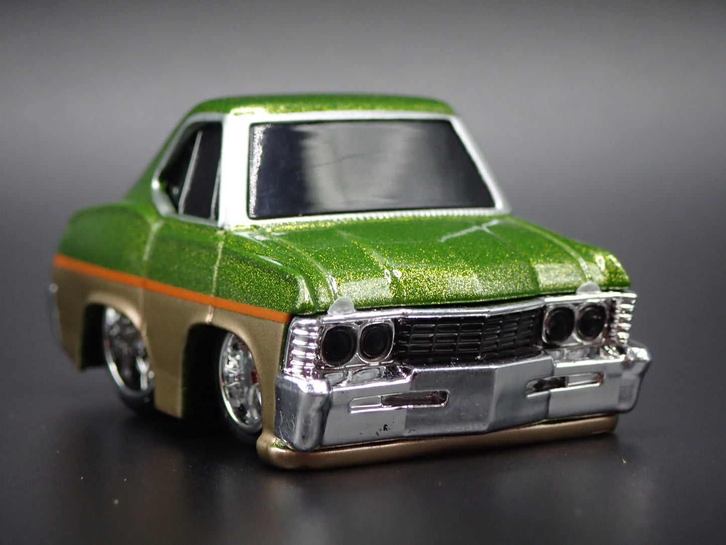 1967 67 CHEVY CHEVROLET IMPALA CAR TUNED GREEN 1:64 SCALE DIECAST MODEL CAR