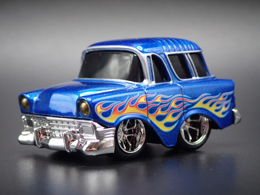 1956 56 CHEVY CHEVROLET NOMAD WAGON TUNED 1:64 SCALE DIORAMA DIECAST MODEL CAR
