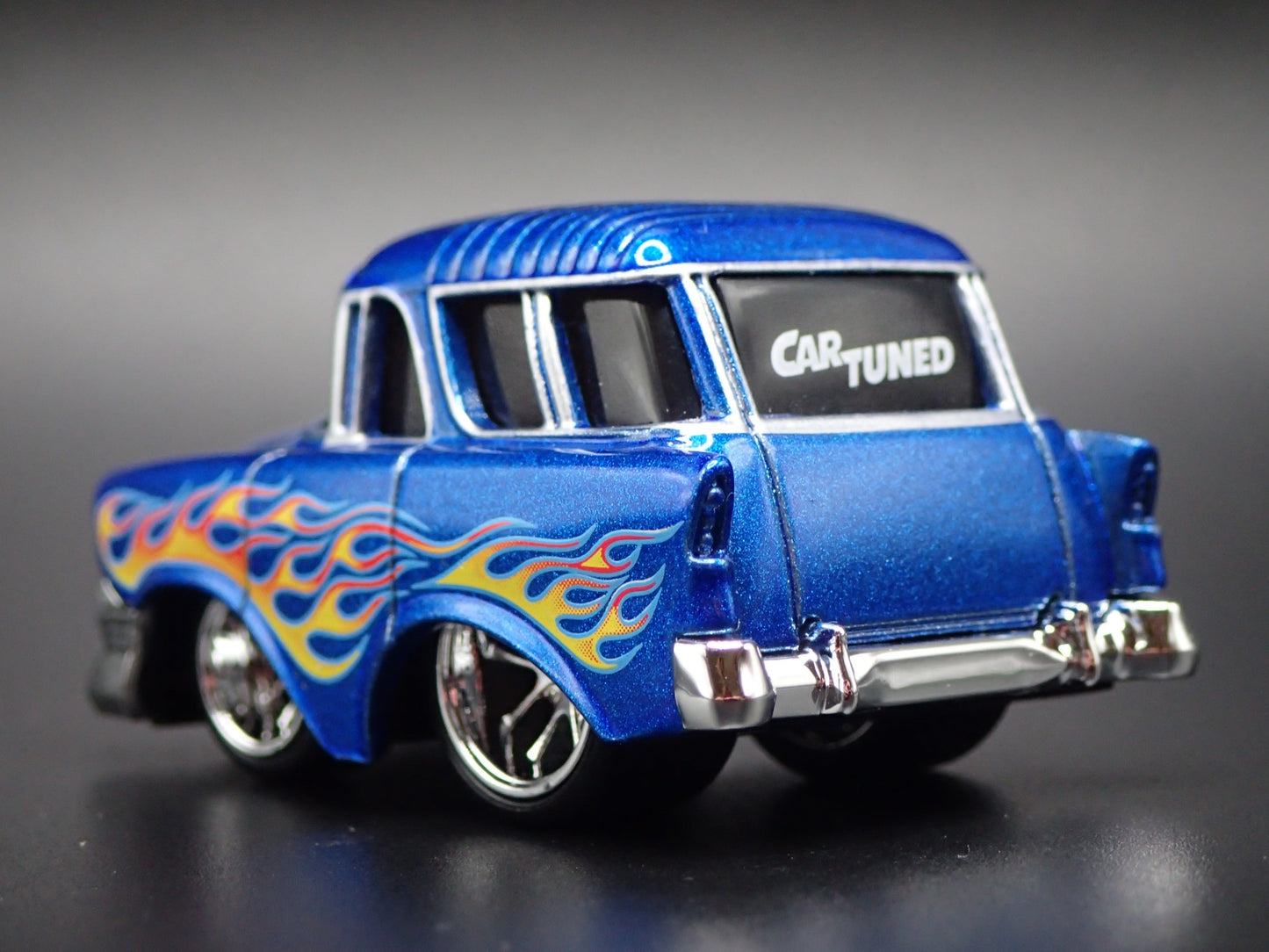 1956 56 CHEVY CHEVROLET NOMAD WAGON TUNED 1:64 SCALE DIORAMA DIECAST MODEL CAR