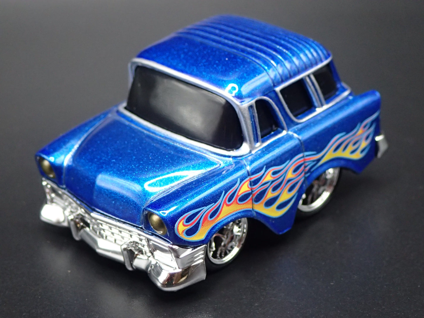 1956 56 CHEVY CHEVROLET NOMAD WAGON TUNED 1:64 SCALE DIORAMA DIECAST MODEL CAR