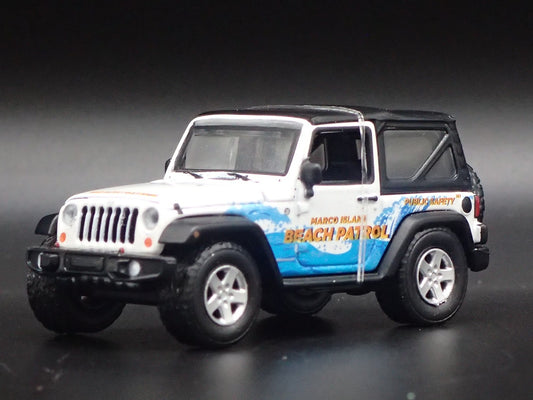 2006 - 2018 JEEP WRANGLER JK MARCO ISLAND BEACH PATROL 1/64 DIECAST MODEL CAR