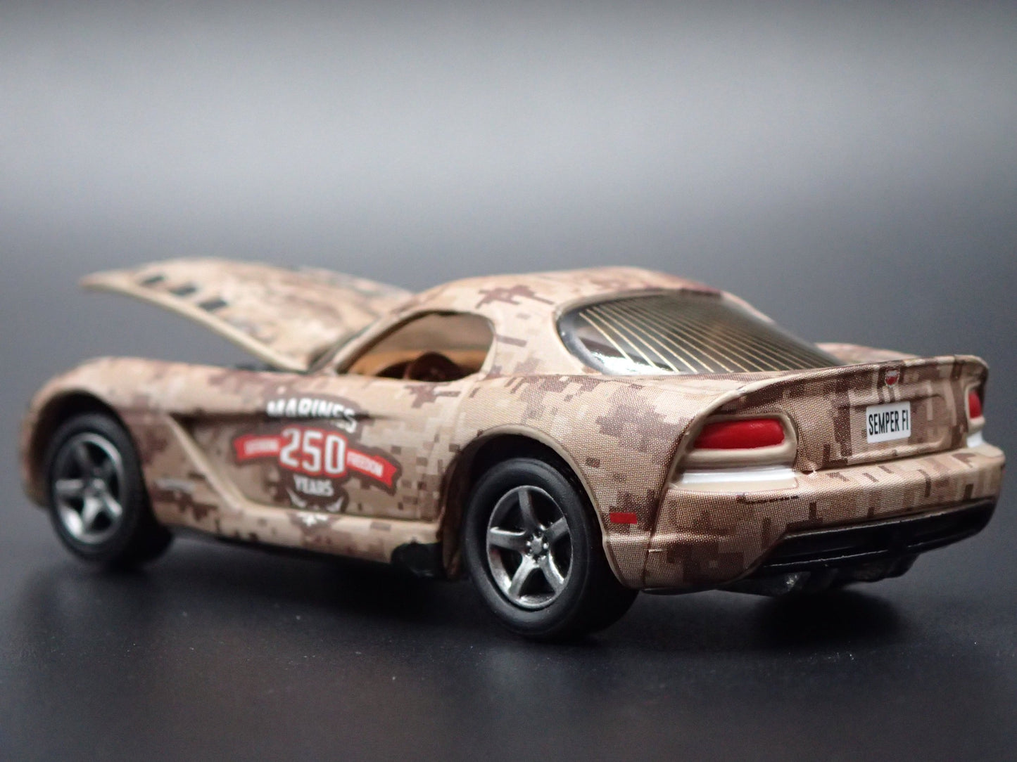 2008-2010 DODGE VIPER SRT10 MARINES 250 ANNIVERSARY 1/64 SCALE DIECAST MODEL CAR