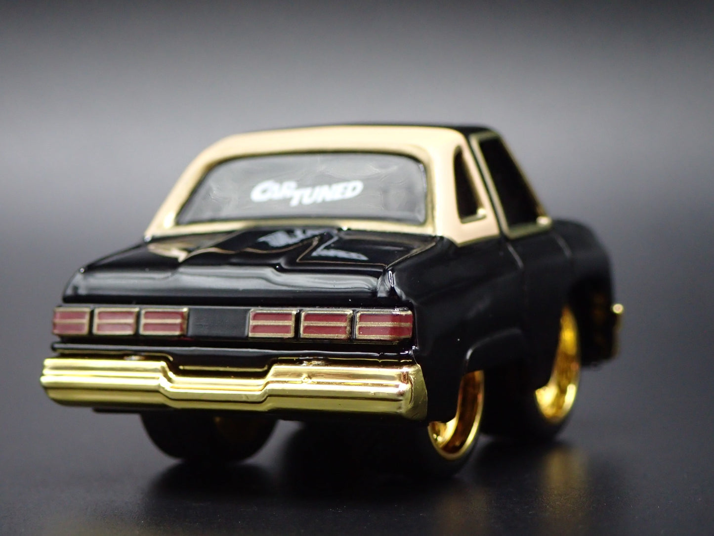 1975 75 CHEVY CHEVROLET IMPALA CAR TUNED BLACK 1:64 SCALE DIECAST MODEL CAR