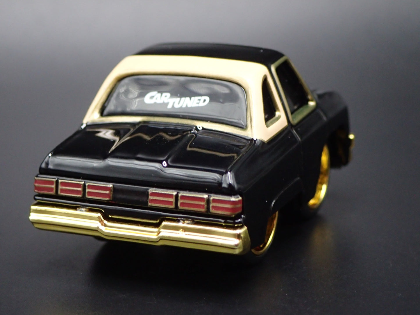 1975 75 CHEVY CHEVROLET IMPALA CAR TUNED BLACK 1:64 SCALE DIECAST MODEL CAR