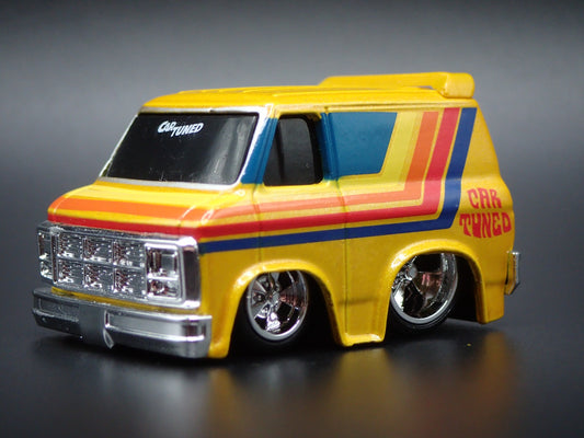 1979 79 GMC VANDURA PANEL VAN CAR TUNED YELLOW 1/64 SCALE DIECAST MODEL CAR