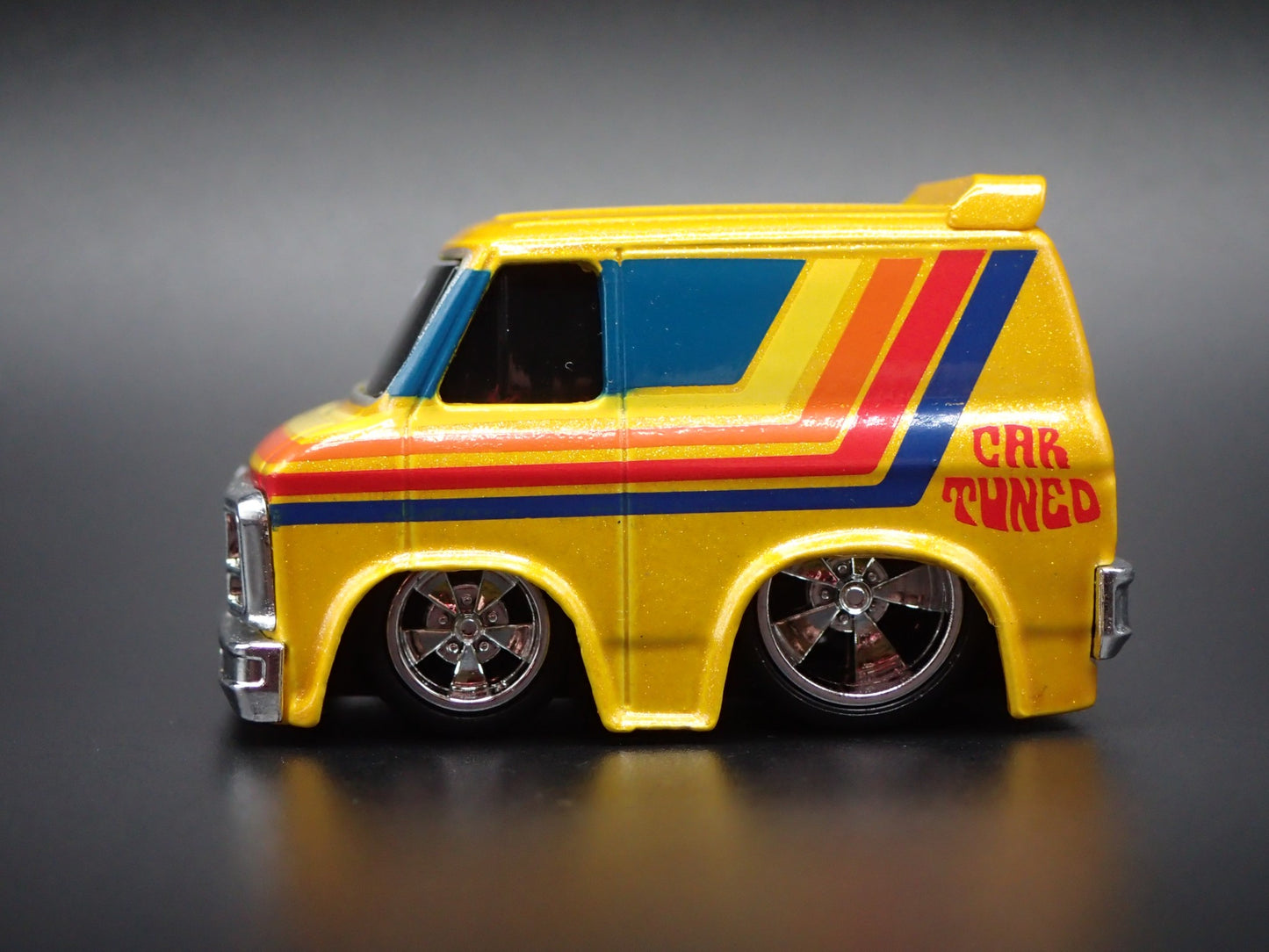 1979 79 GMC VANDURA PANEL VAN CAR TUNED YELLOW 1/64 SCALE DIECAST MODEL CAR