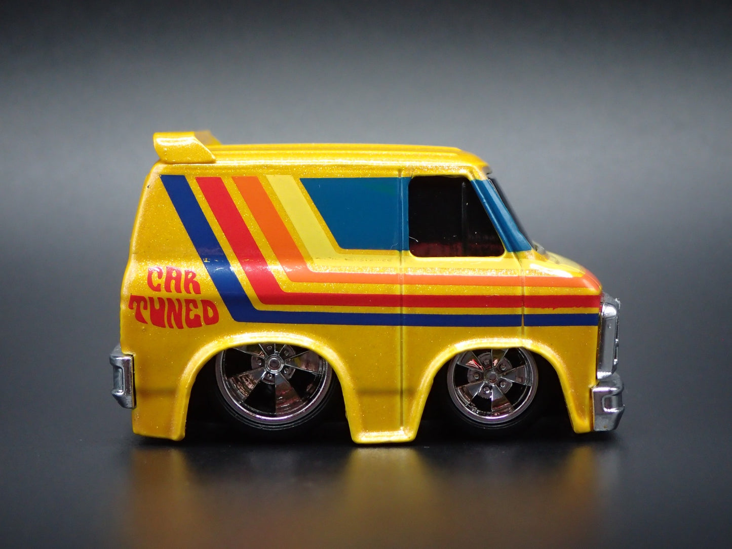 1979 79 GMC VANDURA PANEL VAN CAR TUNED YELLOW 1/64 SCALE DIECAST MODEL CAR