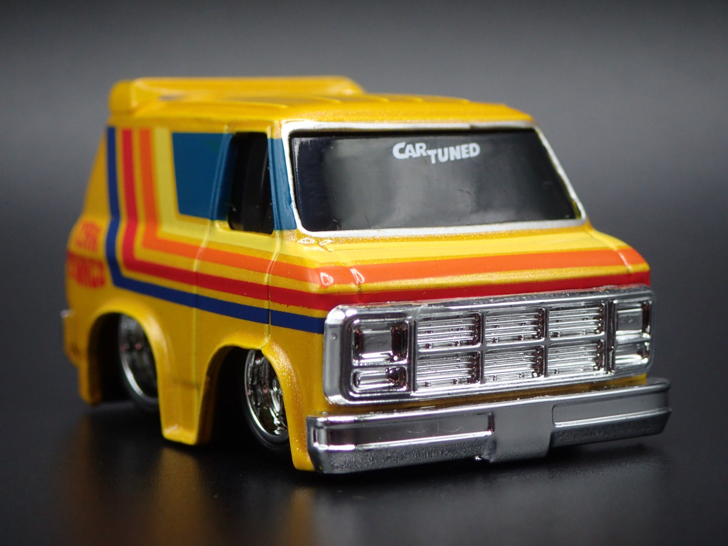 1979 79 GMC VANDURA PANEL VAN CAR TUNED YELLOW 1/64 SCALE DIECAST MODEL CAR