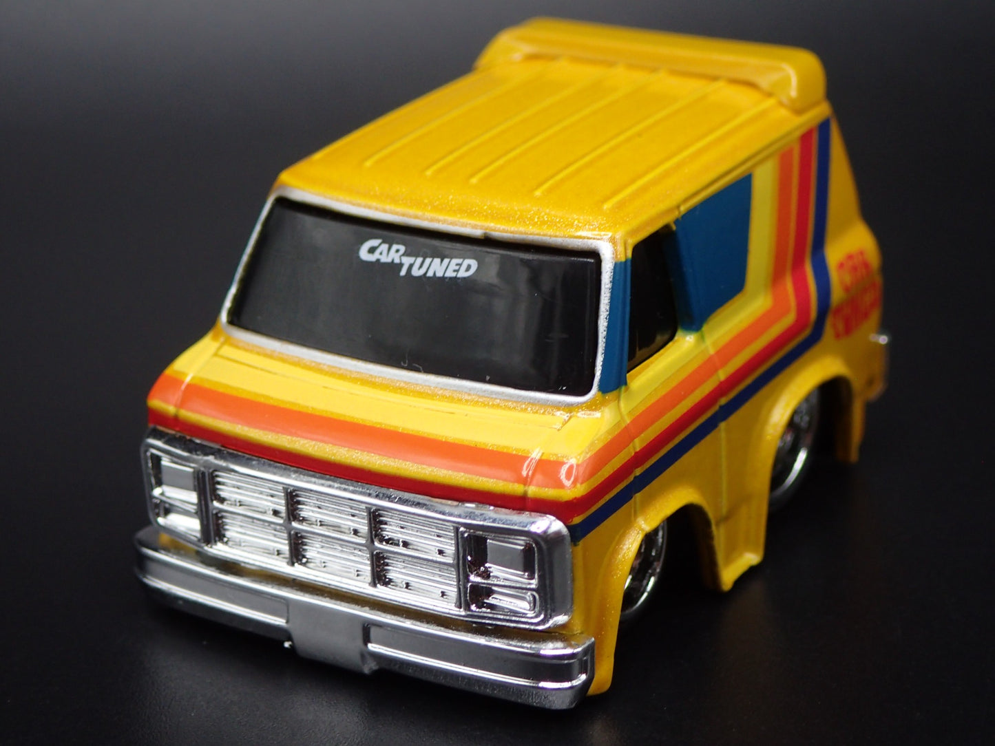 1979 79 GMC VANDURA PANEL VAN CAR TUNED YELLOW 1/64 SCALE DIECAST MODEL CAR