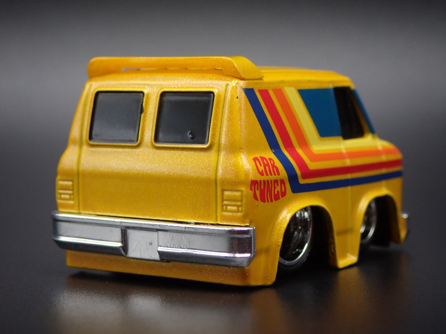 1979 79 GMC VANDURA PANEL VAN CAR TUNED YELLOW 1/64 SCALE DIECAST MODEL CAR