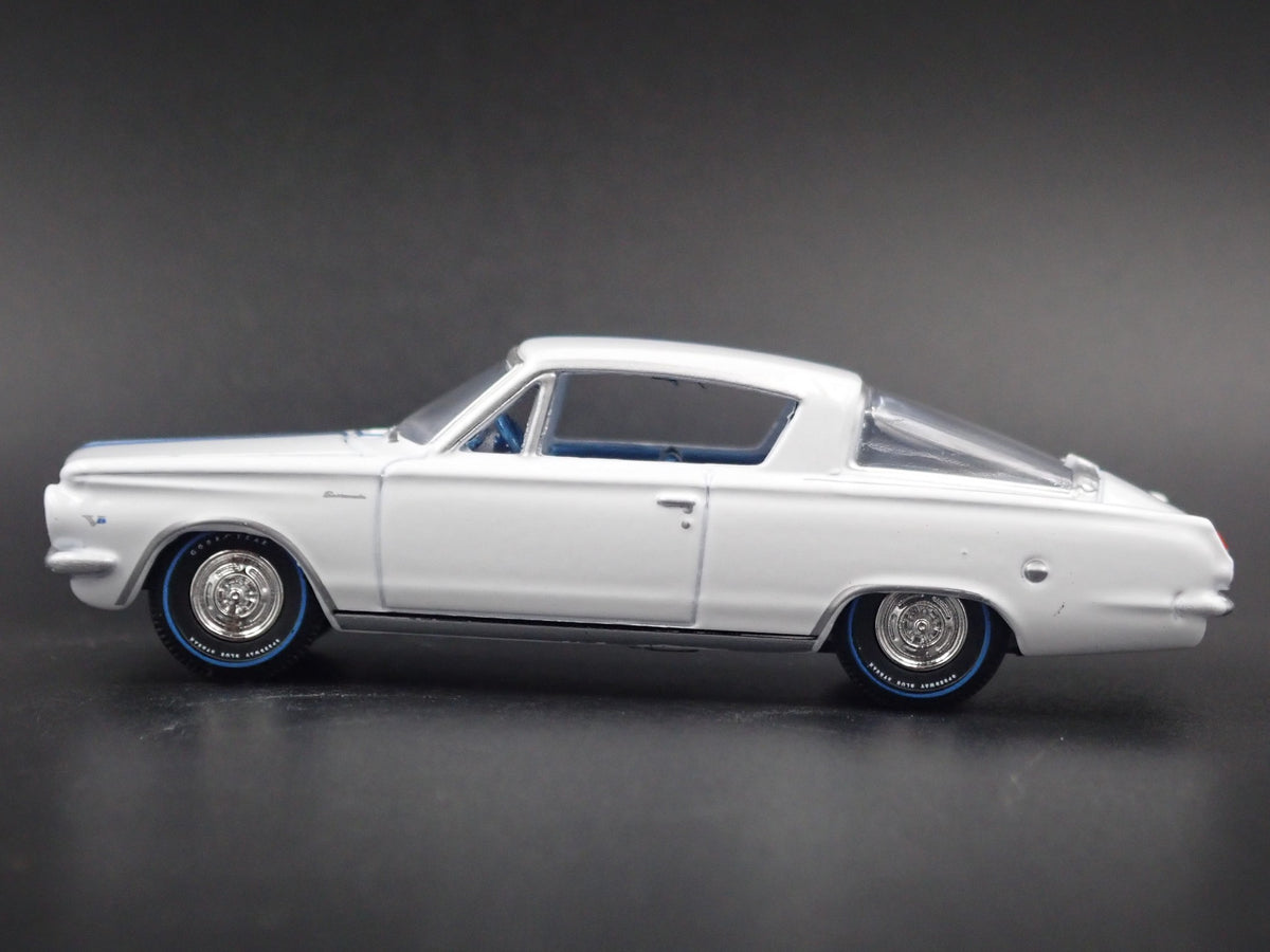 1964 64 PLYMOUTH BARRACUDA RARE 1/64 SCALE COLLECTIBLE DIORAMA DIECAST MODEL CAR-Burning Rubber Toy Company